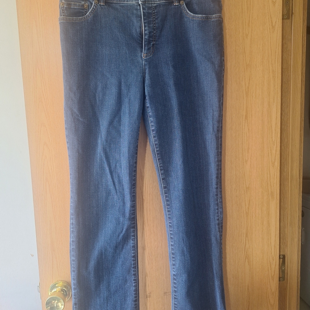 Lauren Ralph Lauren Women's Mid Blue High-Rise Jeans
